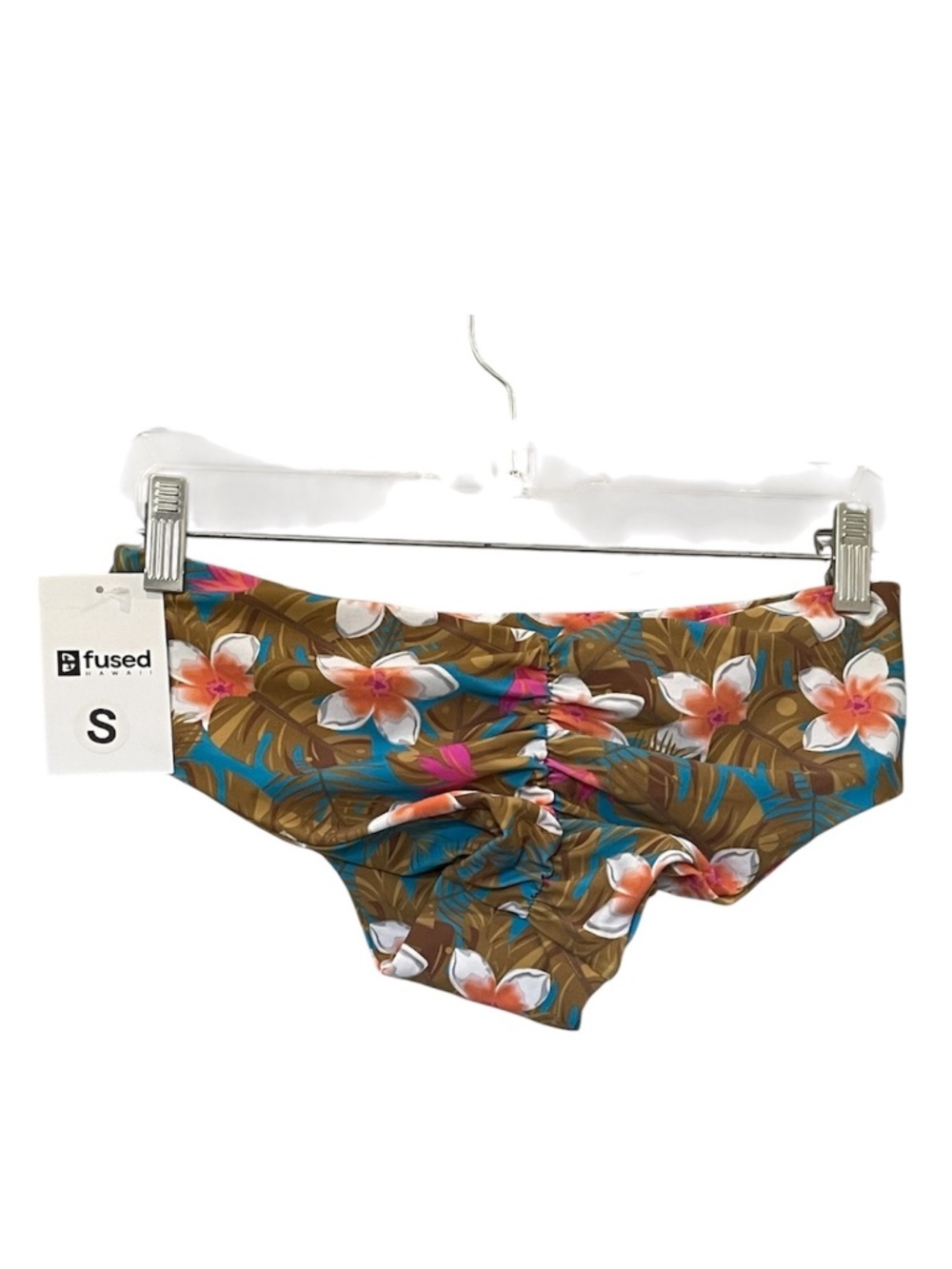 NEW! Fused Hawaii Is My Home Kona Bikini Bottom Small Floral Blossoms Tropical